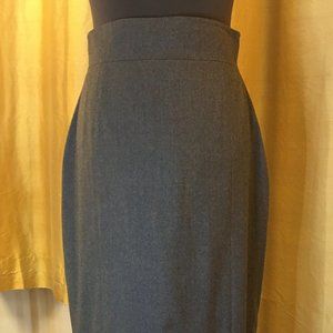 Escada Wool Gray Pencil Skirt